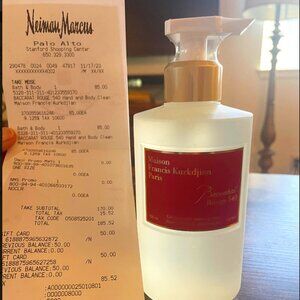 Baccarat Rouge 540 Hand and Body Cleansing Gel - 350ML (Sealed)